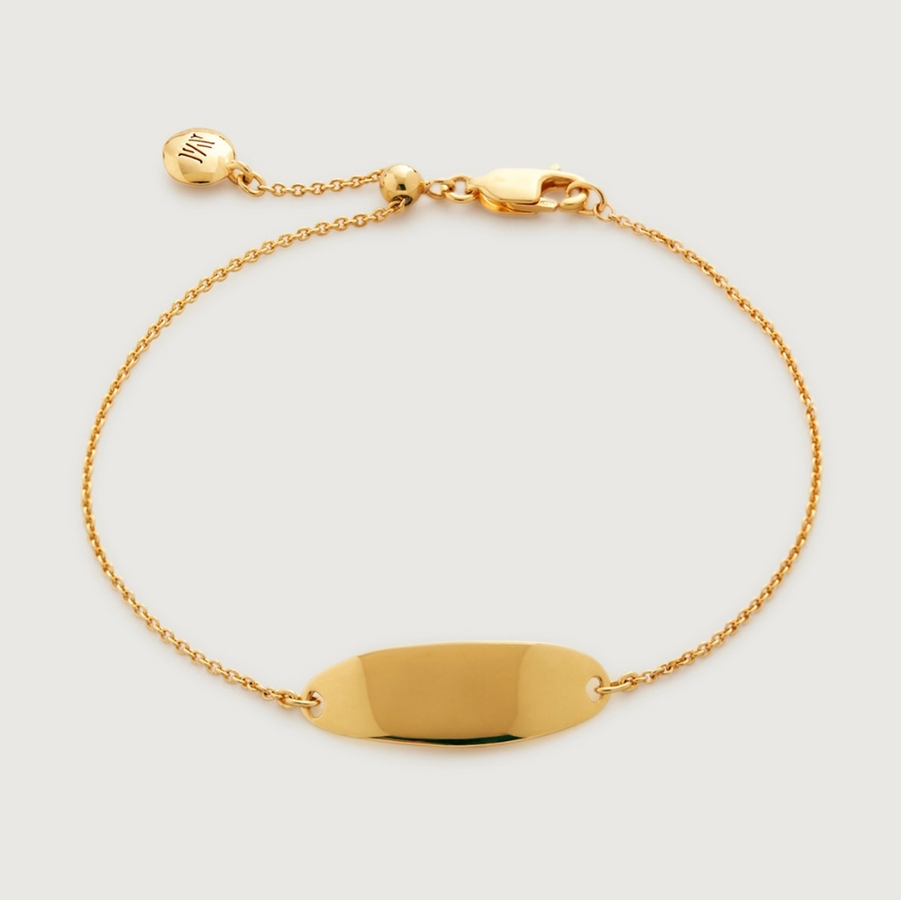 Monica Vinader Nura Tiny Fine Chain Engravable Bracelet